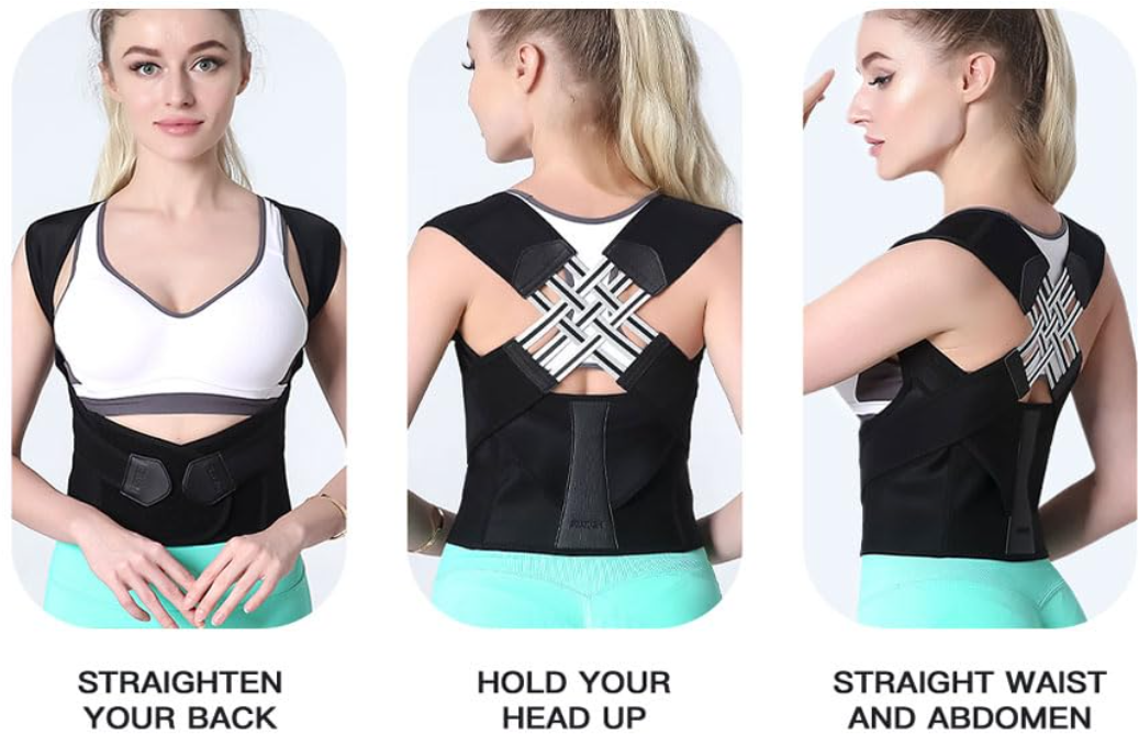 X-Cross Posture Corrector Belt Universal Size Shoulder & Back Support Belt | Back Straightener Brace For Spine & Body Posture Correction | Clavicle Support For Unisex | Universal Size