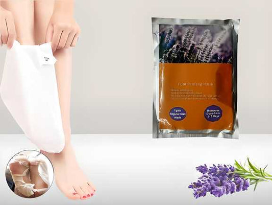 Foot Peel Mask for Women & Men | Peeling & Exfoliating Foot Mask for Dry Cracked Feet, Removes Dead Skin & Calluses, Hydrates & Smooths Cracked Heels