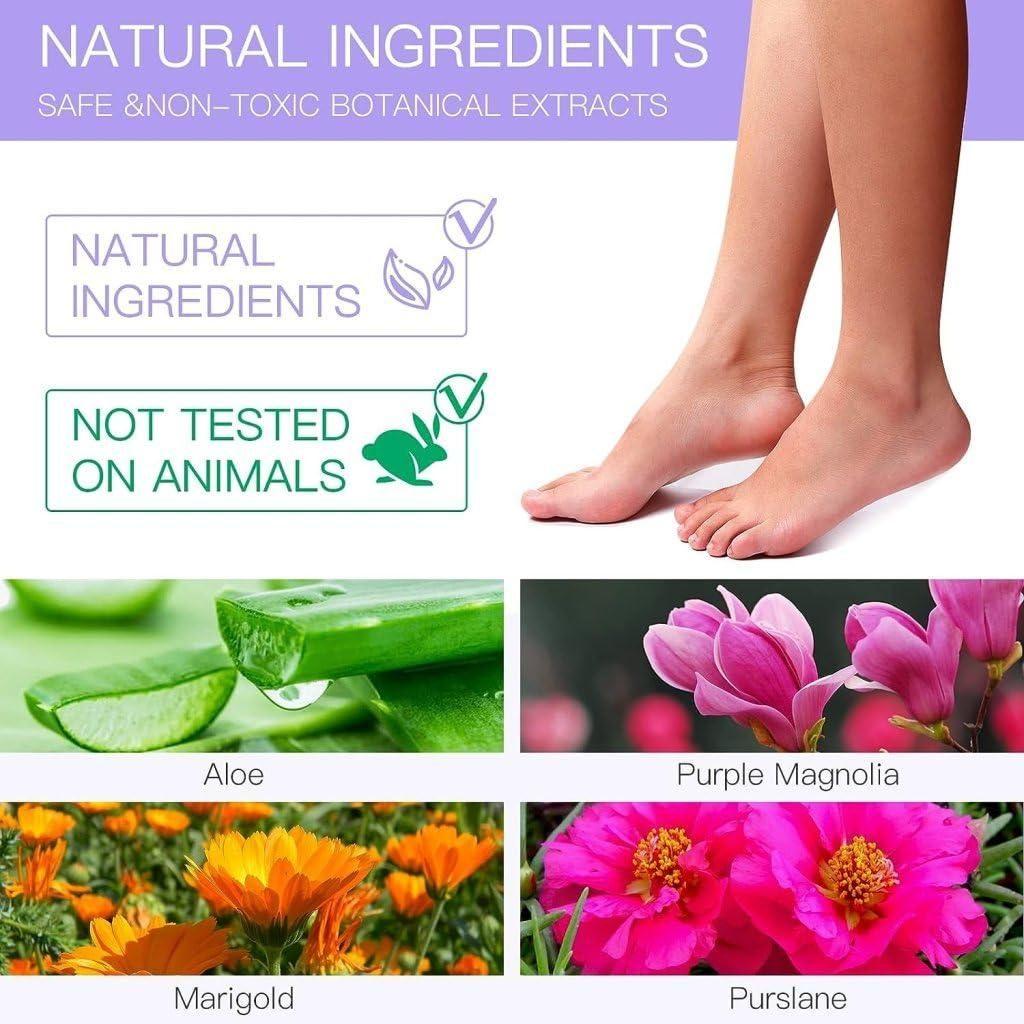 Foot Peel Mask for Women & Men | Peeling & Exfoliating Foot Mask for Dry Cracked Feet, Removes Dead Skin & Calluses, Hydrates & Smooths Cracked Heels