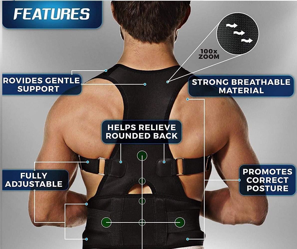 X-Cross Posture Corrector Belt Universal Size Shoulder & Back Support Belt | Back Straightener Brace For Spine & Body Posture Correction | Clavicle Support For Unisex | Universal Size|