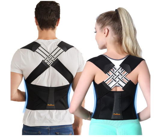 X-Cross Posture Corrector Belt Universal Size Shoulder & Back Support Belt | Back Straightener Brace For Spine & Body Posture Correction | Clavicle Support For Unisex | Universal Size