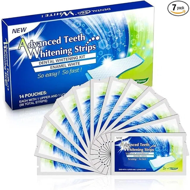 Advanced Professional Teeth Whitening Stirps for Oral Care Teeth Whitening Products Easy to Apply Instant Whitener for Teeth Oral Care